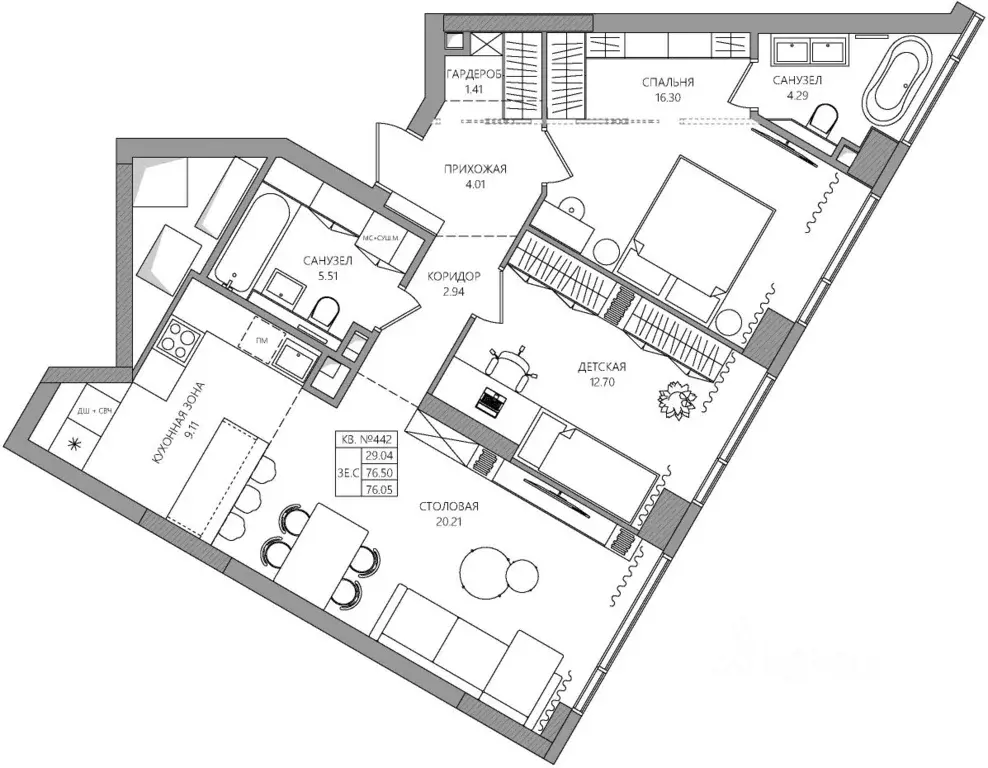 3-к кв. Пермский край, Пермь Баковый пер., 5 (76.5 м) - Фото 1