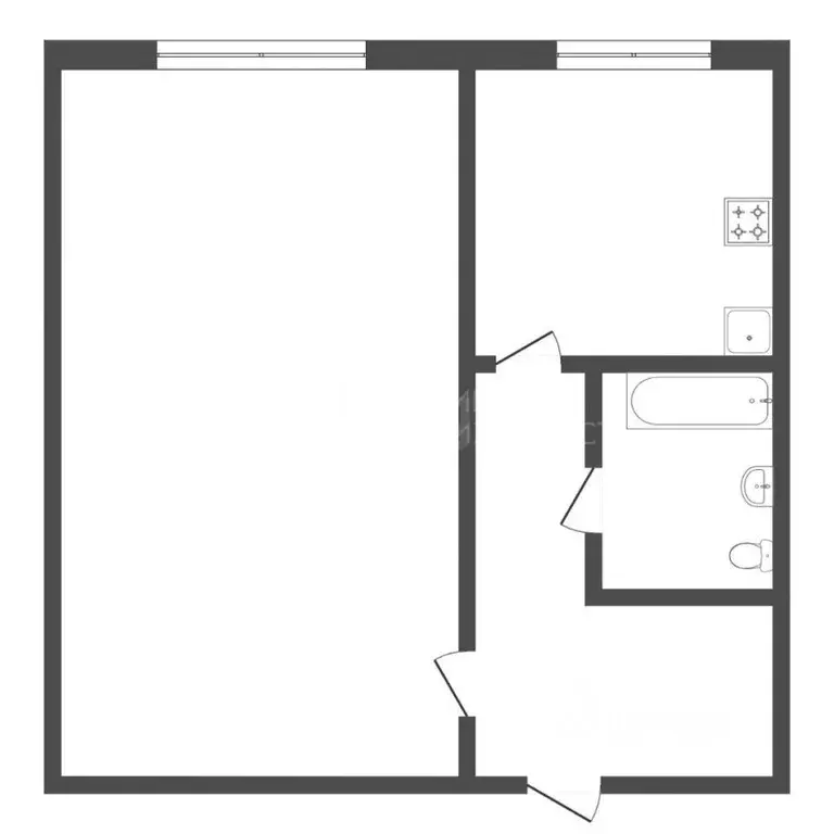 1-к кв. Тюменская область, Тюмень ул. Ватутина, 14 (20.2 м) - Фото 1