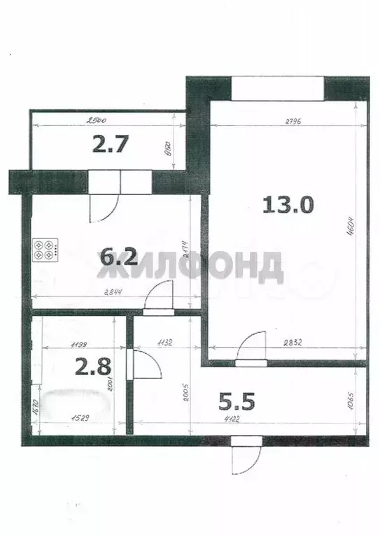 1-к. квартира, 27,5 м, 3/10 эт. - Фото 0