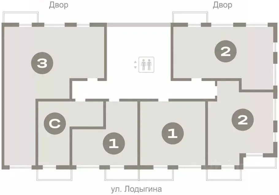 1-к кв. Пермский край, Пермь Крохалева мкр,  (44.05 м) - Фото 2