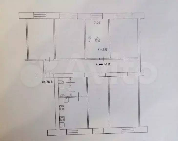 Комната 10м в 6-к., 4/5эт. - Фото 1