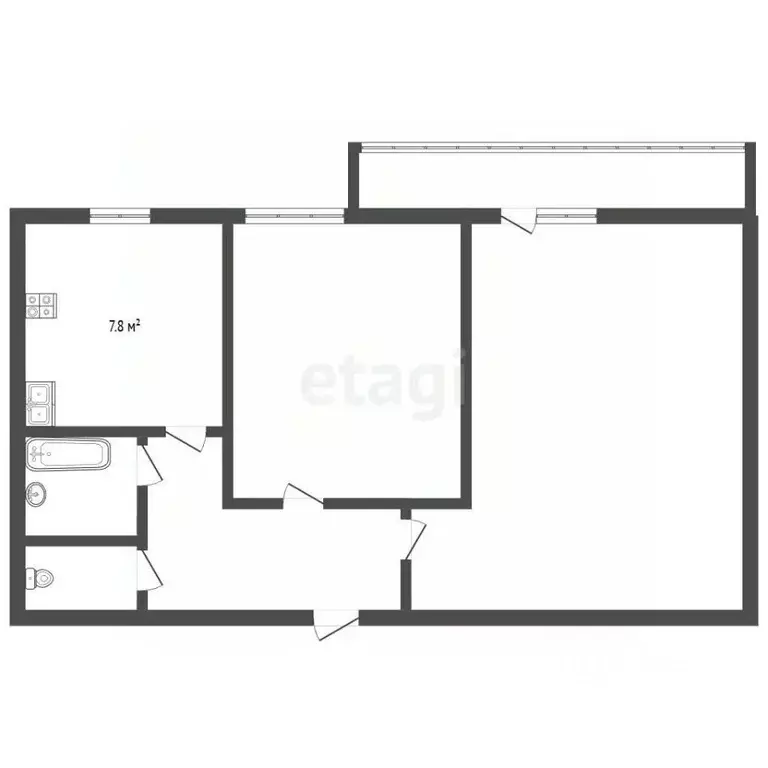 2-к кв. Санкт-Петербург Звездная ул., 14 (45.5 м) - Фото 2