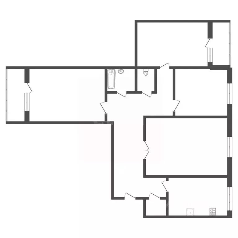 4-к кв. Тульская область, Тула ул. Марата, 35 (79.0 м) - Фото 2