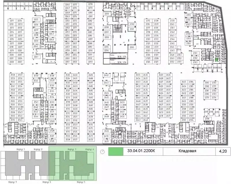 Склад в Москва Жилой комплекс остров, 1-й кв-л, к1 (4 м) - Фото 0