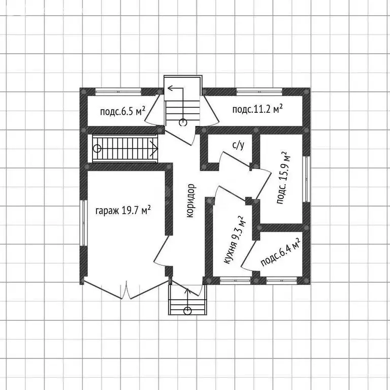 Дом в Майкоп, улица Калинина (206.3 м) - Фото 1