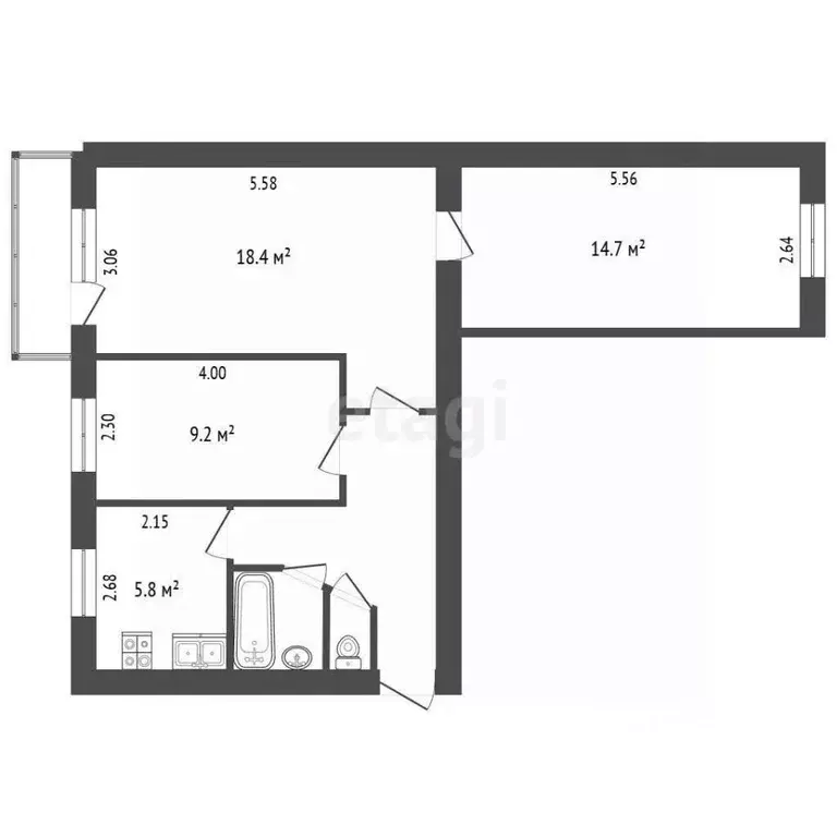 3-к кв. Владимирская область, Покров городской округ, д. Головино ул. ... - Фото 2
