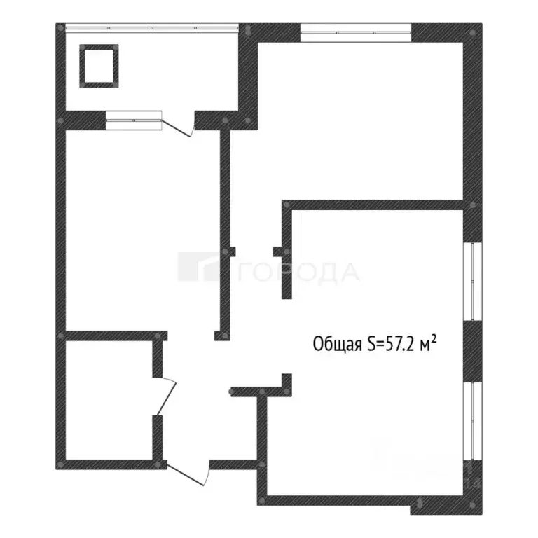 3-к кв. Алтайский край, Барнаул тракт Павловский, 60Б (57.2 м) - Фото 2