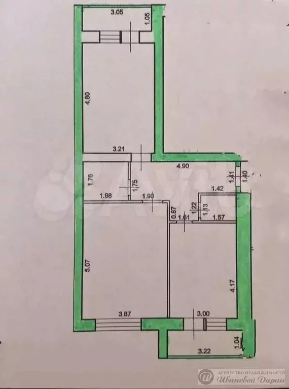 2-к. квартира, 65,6 м, 3/5 эт. - Фото 0