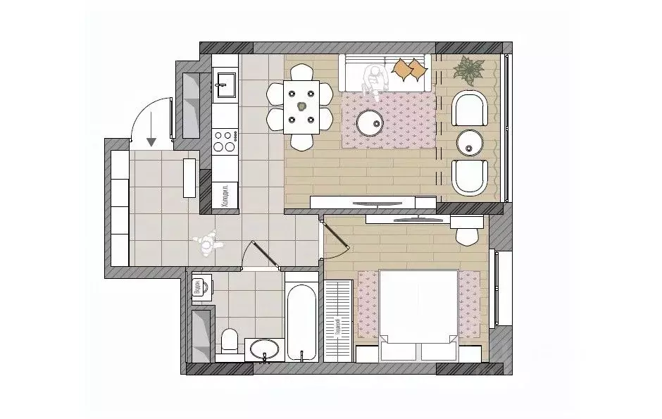 2-к кв. Кировская область, Киров Мелькомбинатовский проезд, 3 (48.7 м) - Фото 1