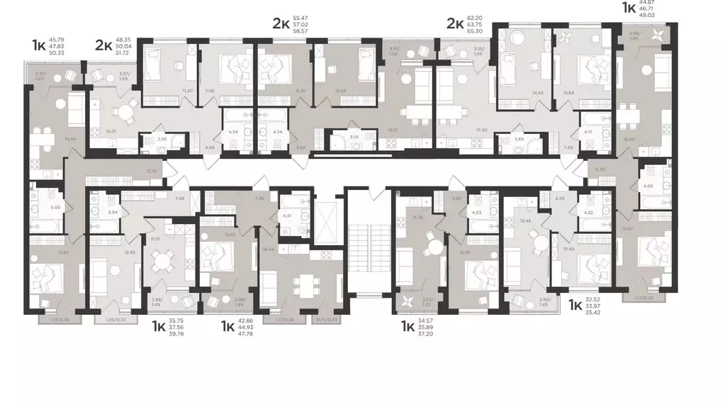 1-к кв. Калининградская область, Светлогорск  (46.71 м) - Фото 2