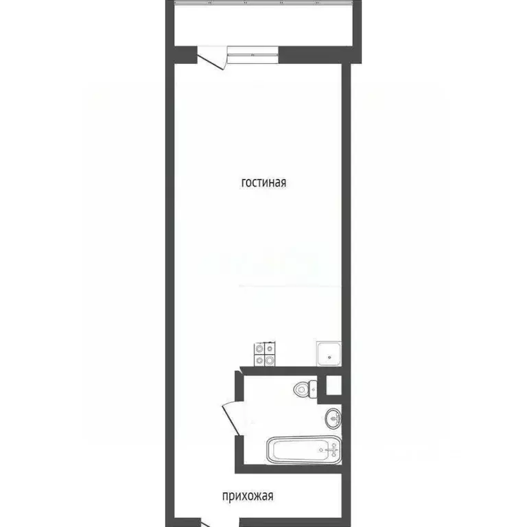 Студия Вологодская область, Вологда ул. Маршала Конева, 26 (27.6 м) - Фото 2