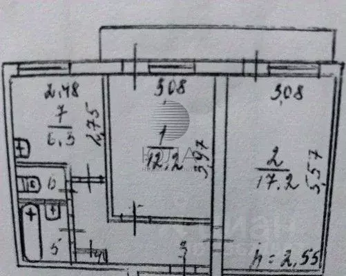2-к кв. Ленинградская область, Подпорожский район, Никольское ... - Фото 2