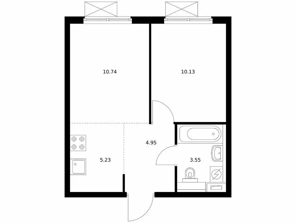1-комнатная квартира: городской посёлок Янино-1, жилой комплекс ... - Фото 1