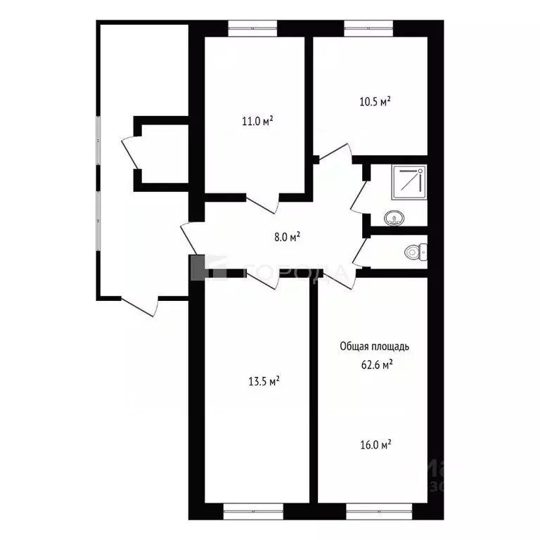 Дом в Новосибирская область, Куйбышев Клубничная ул., 22 (63 м) - Фото 2