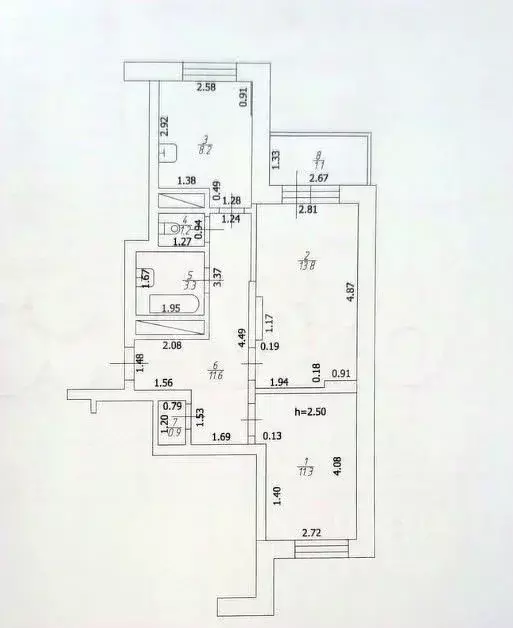 2-к кв. Татарстан, Казань Чистопольская ул., 14 (50.3 м) - Фото 2