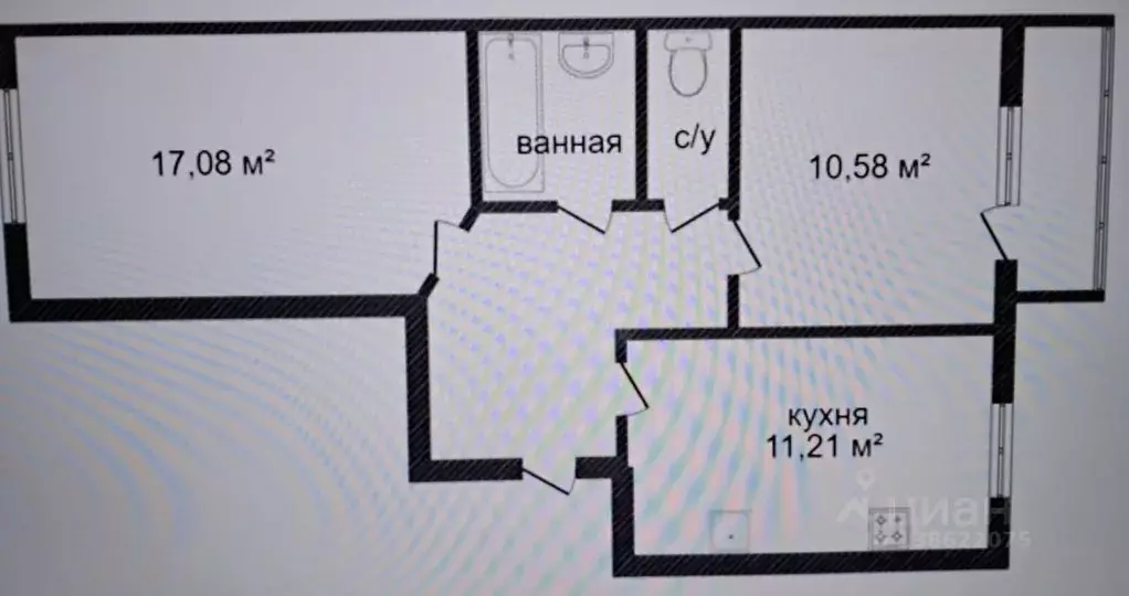 2-к кв. Ярославская область, Ярославль ул. Брагинская, 22 (52.5 м) - Фото 2