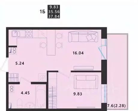 1-к кв. Псковская область, Псковский район, Завеличенская волость, д. ... - Фото 1