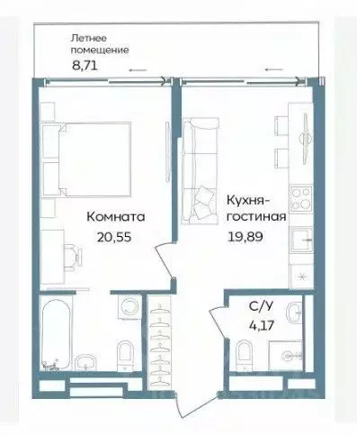 2-к кв. Крым, Саки ул. Морская, 4 (53.32 м) - Фото 2