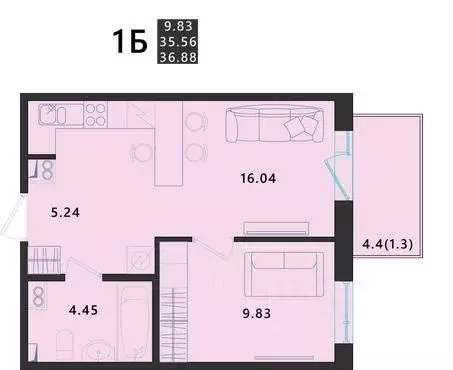 1-к кв. Псковская область, Псковский район, Завеличенская волость, д. ... - Фото 1