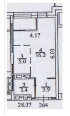 Студия Новосибирская область, Новосибирск ул. Ясный Берег, 14 (28.5 м) - Фото 1