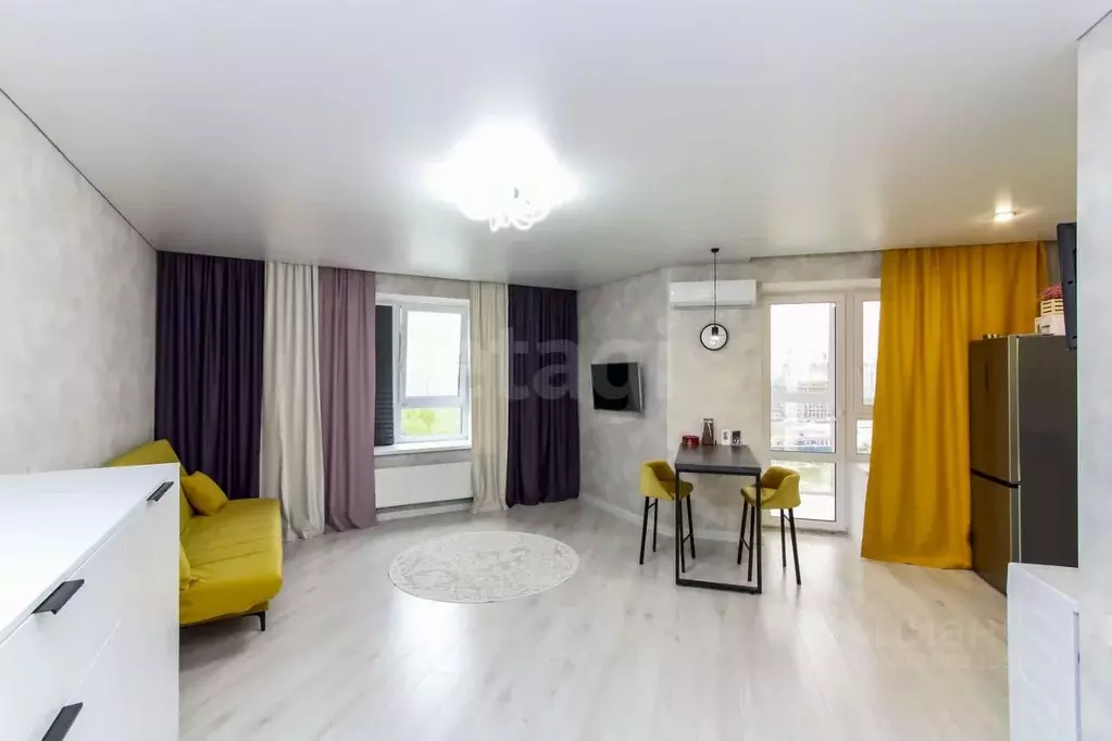 Студия Тюменская область, Тюмень ул. Тимофея Кармацкого, 5 (41.1 м) - Фото 1