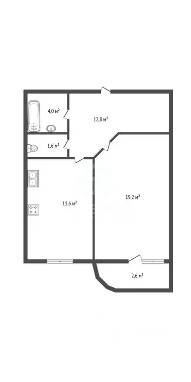 1-к кв. Санкт-Петербург ул. Латышских Стрелков, 1 (49.2 м) - Фото 2