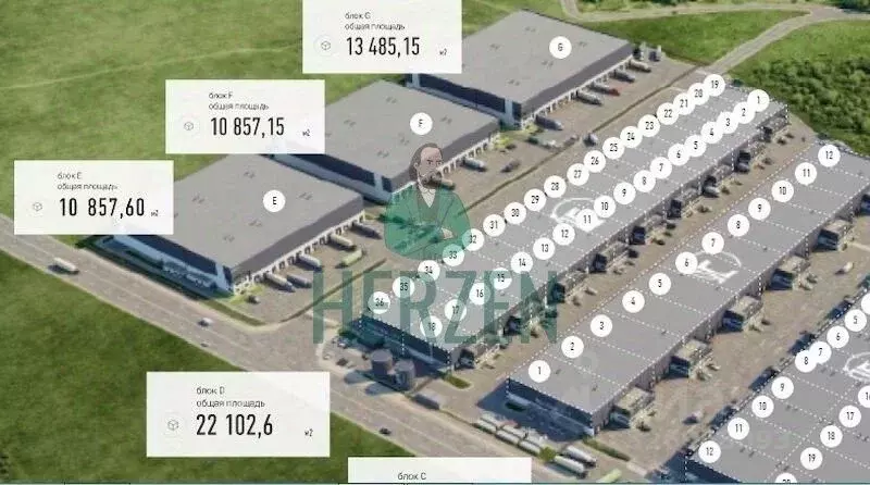 Склад в Московская область, Подольск городской округ, Бережки парк кп ... - Фото 1