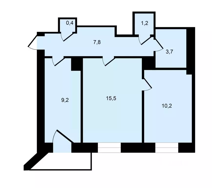2-к кв. Владимирская область, Владимир ул. 850-летия, 3 (48.0 м) - Фото 1
