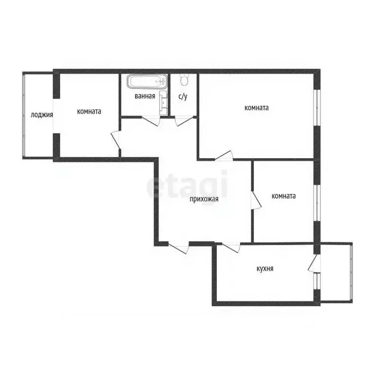3-к кв. Костромская область, Кострома Малышково мкр, ул. Клубничная, 6 ... - Фото 1