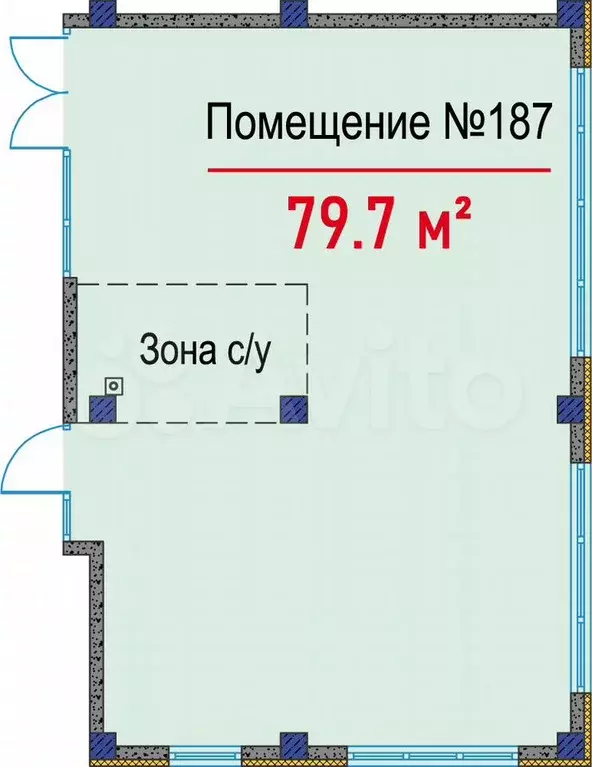 Свободного назначения, 79.7 м - Фото 0