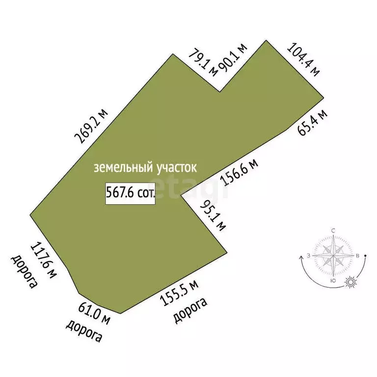 Участок в Нерехтский район, Пригородное сельское поселение, деревня ... - Фото 1