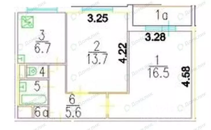 2-к кв. Москва Сухонская ул., 1А (46.3 м) - Фото 1