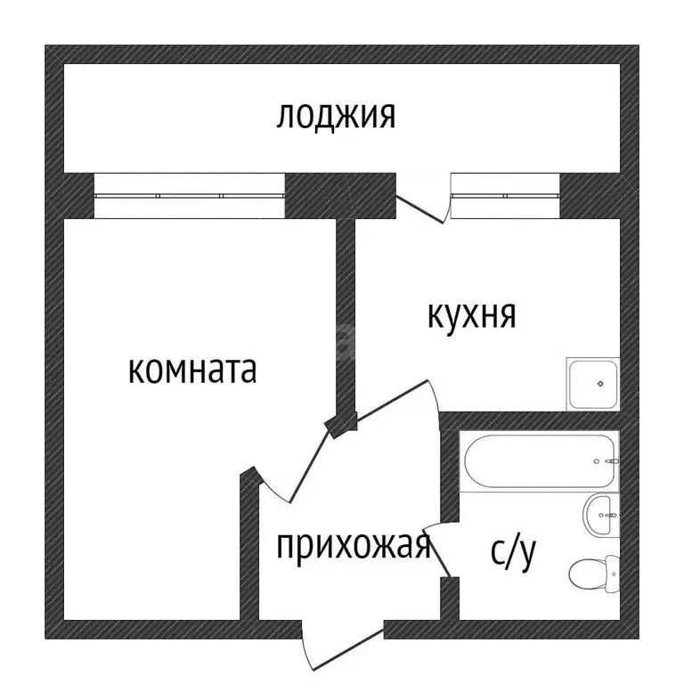1-комнатная квартира: Курган, жилой район Заозёрный, 5-й микрорайон, 1 ... - Фото 1