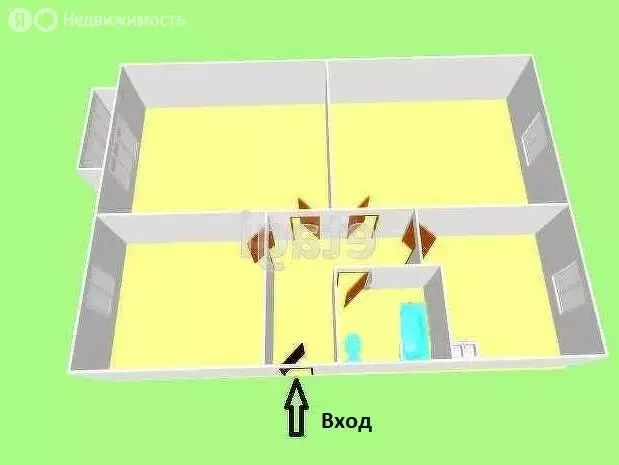 3-комнатная квартира: Синегорск, Горная улица, 7 (66 м) - Фото 1