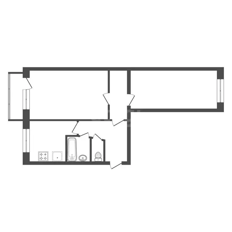2-комнатная квартира: Иркутск, Советская улица, 176/182 (43.6 м) - Фото 1