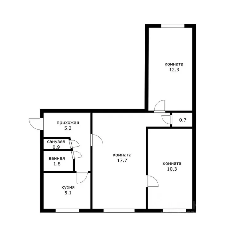 3-к кв. Краснодарский край, Краснодар пос. Березовый, ул. Профессора ... - Фото 1