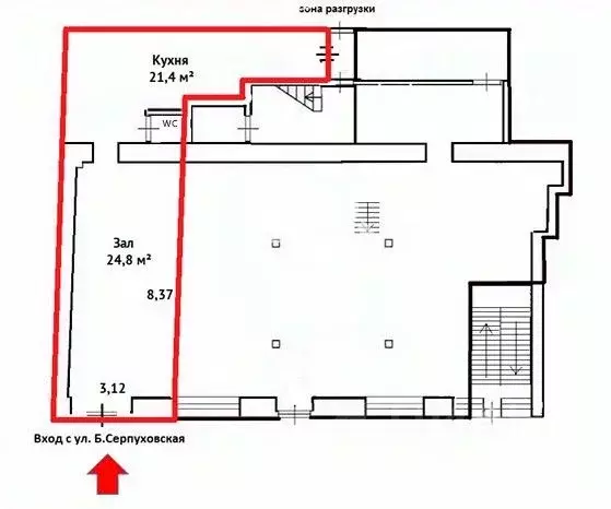 Помещение свободного назначения в Москва Большая Серпуховская ул., ... - Фото 2
