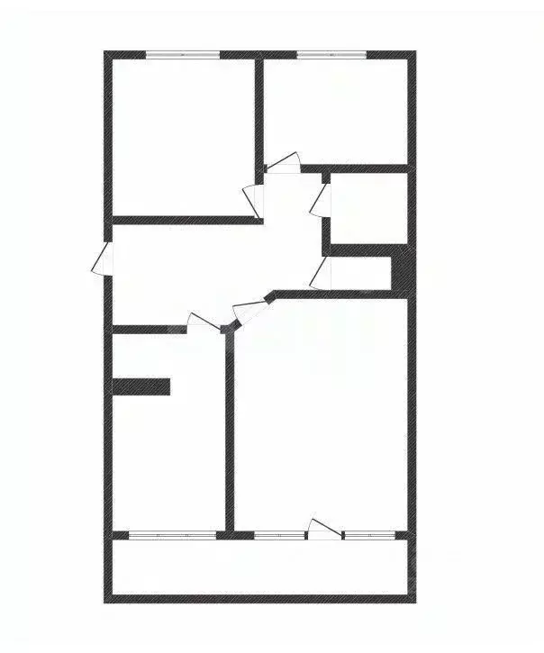 3-к кв. Курганская область, Варгаши рп ул. Матросова, 1 (58.3 м) - Фото 2