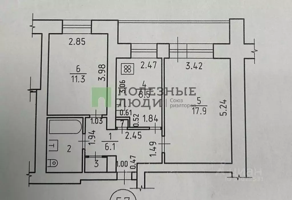 2-к кв. Удмуртия, Ижевск ул. Тимирязева, 5 (54.3 м) - Фото 1