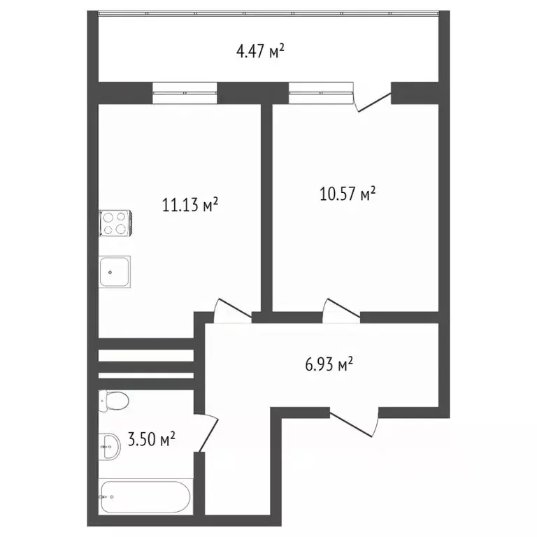 1-к кв. Вологодская область, Вологда ул. Карла Маркса, 33 (32.2 м) - Фото 2
