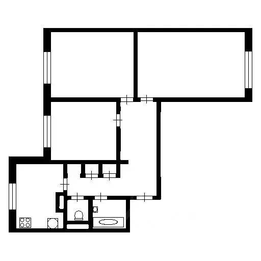 3-к кв. москва ул. исаковского, 8к1 (74.4 м) - Фото 1