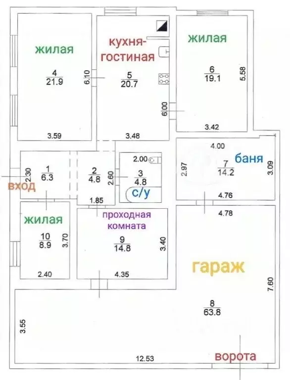Дом в Ростовская область, Таганрог ул. Хоменко, 53 (199 м) - Фото 1