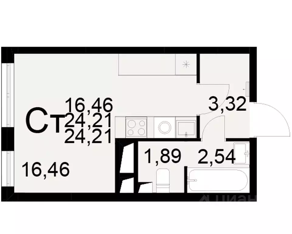 1-к кв. Рязанская область, Рязань Братиславский мкр, Вместе жилой ... - Фото 1