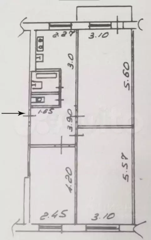 3-к кв. Липецкая область, Липецк ул. Филипченко, 4/1 (61.5 м) - Фото 2