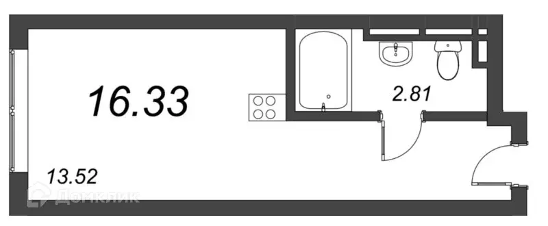 Продаётся 1-к квартира, 16.7 м - Фото 0
