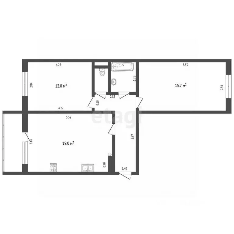 2-к кв. Мордовия, Саранск ул. Тани Бибиной, 3/2 (58.4 м) - Фото 2