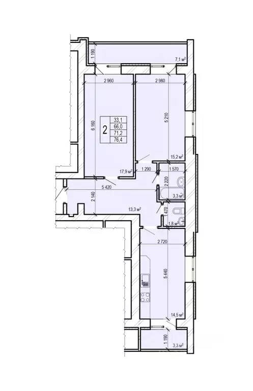 2-к кв. Саратовская область, Энгельс Новобазарная ул., 4 (76.4 м) - Фото 0