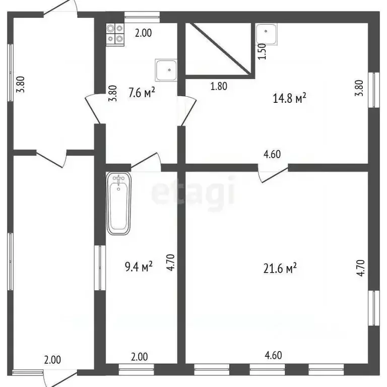 Дом в Мордовия, Рузаевский район, с. Палаевка Садовая ул., 18 (65 м) - Фото 1