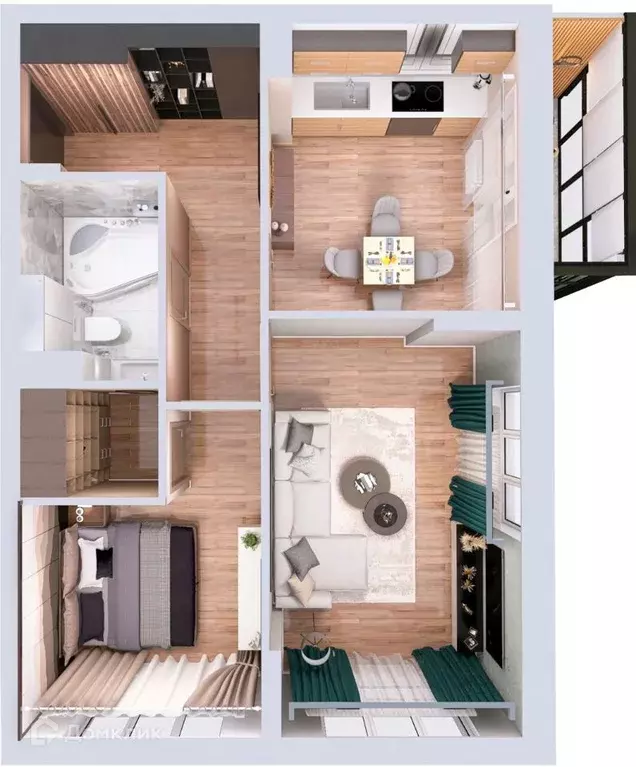 Продаётся 2-к квартира, 54.6 м - Фото 1