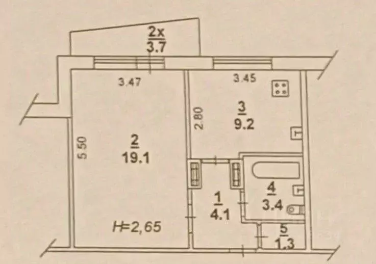 1-к кв. Ростовская область, Ростов-на-Дону ул. Зорге, 58/4 (38.2 м) - Фото 1